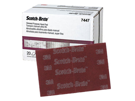 3M 7447 MAROON SCUF PADS