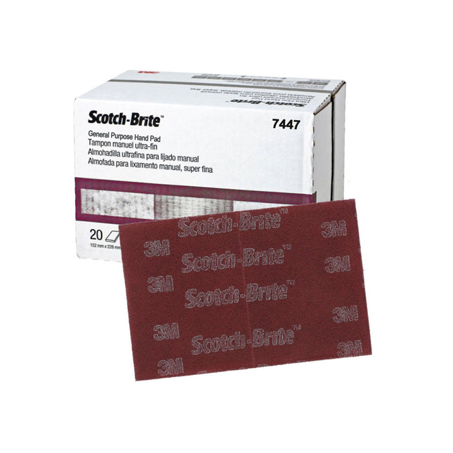 3M 7447 MAROON SCUF PADS