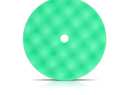 Buff & Shine 8" Green Convoluted Face Foam Grip Pad #840WG
