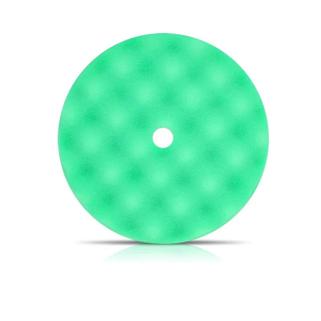 Buff & Shine 8" Green Convoluted Face Foam Grip Pad #840WG