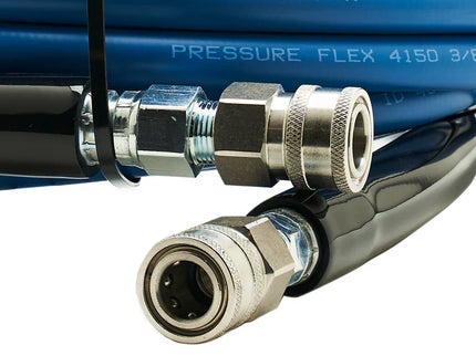 VELOCI KobraJet Smooth Blue 50’ 4,000 PSI w/ SS Coupler & Plug