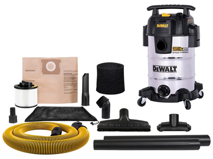 DeWalt 8-Gallon 4 HP Stealthsonic Quiet Stainless Steel Wet Dry Vacuum