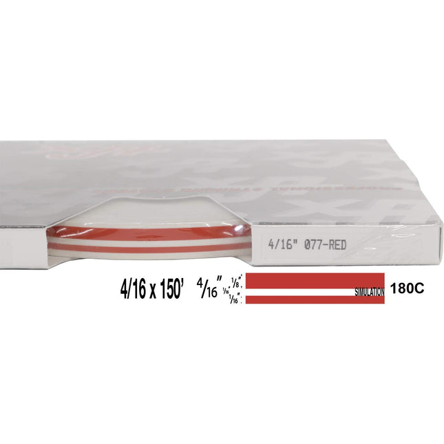 UP 4/16" X 150' STRIPE #77 RED