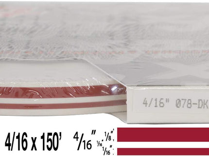 UP 4/16" X 150' STRIPE #78 DK RED