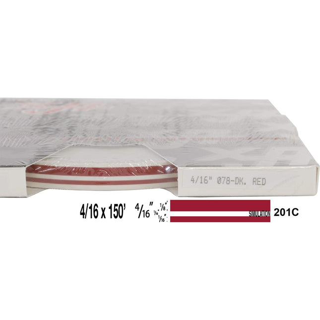UP 4/16" X 150' STRIPE #78 DK RED