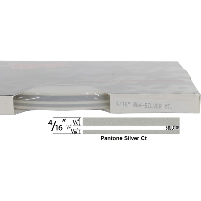 UP 4/16" X 150' STRIPE #64 SILVER