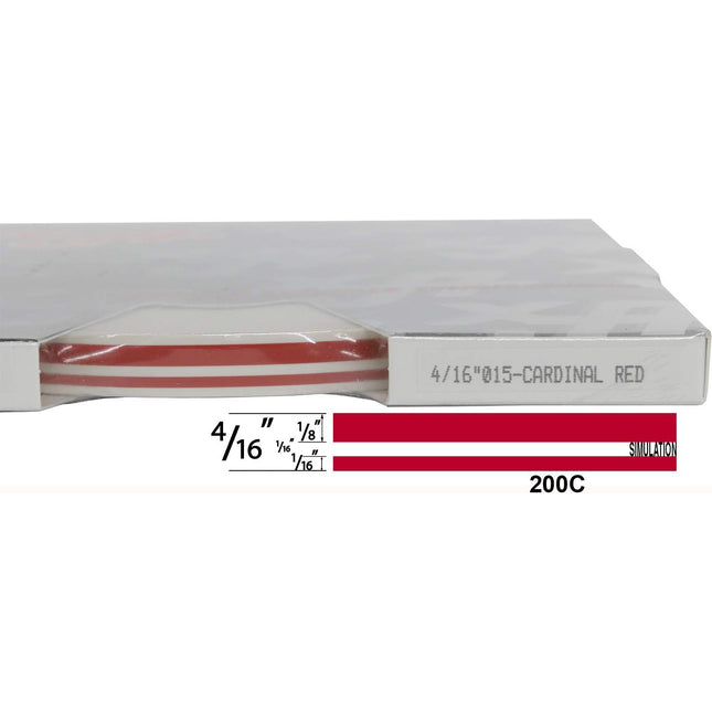 UP 4/16" X 150' STRIPE #15 RED