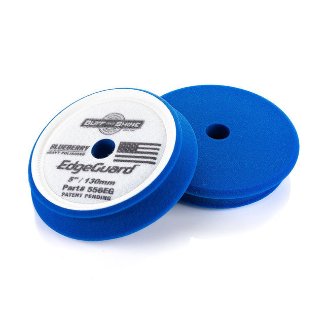 Buff & Shine EdgeGuard Foam Pad, Blueberry, Heavy Polishing, 5" / 130mm  #556EG