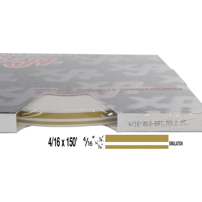 UP 4/16" X 150' STRIPE #69 GOLD