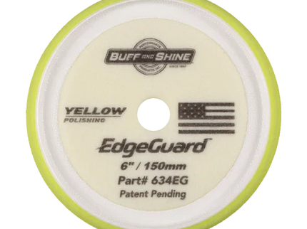 634EG - 6" Yellow EdgeGuard™ Foam Pad - Polishing