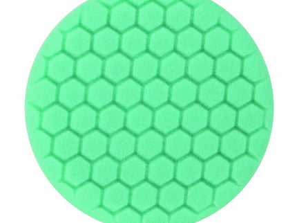 Buff & Shine 7.5" US Green Polishing Hex Faced Foam Grip Pad™ with Center Ring Backing #640RH