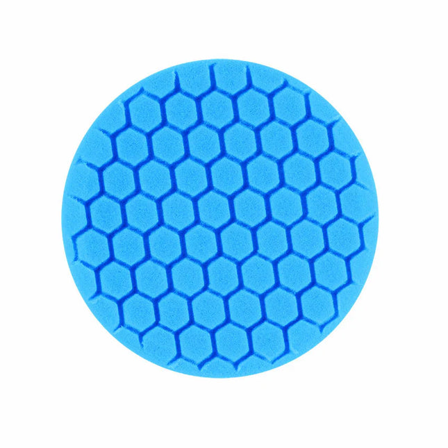 Buff & Shine 7.5" US Blue Soft Polishing Hex Faced Foam Grip Pad Center Ring #650RH