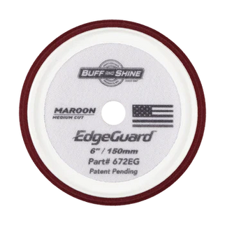672EG - 6" Maroon EdgeGuard™ Foam Pad - Medium Cut