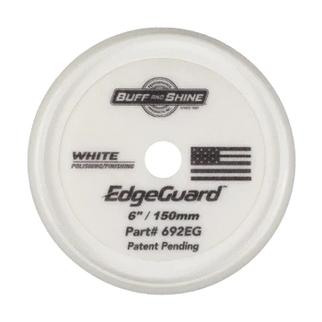 692EG - 6" White EdgeGuard™ Foam Pad - Polishing/Finishing
