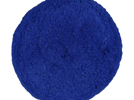 Buff & Shine 7503BG - 7.5" 100% Blue Wool (4 Ply Twist) Grip Wool Pad - Cutting