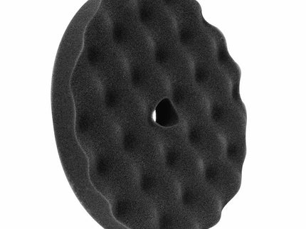 BUFF & SHINE 8" Black Convoluted Face Foam Grip Pad™, Flat Back 2 Pack