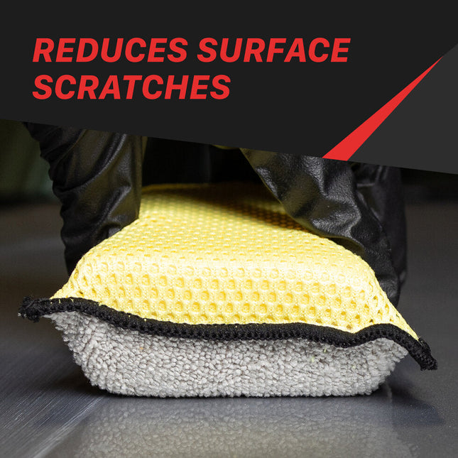 Maxshine Multipurpose Applicator - Microfiber Non-Scratch Heavy Duty Cleaning sponges [Pack of 1]