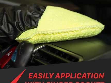 Maxshine Multipurpose Applicator - Finger Hold/Microfiber [Pack of 1]