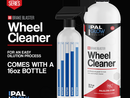 Brake Blaster non-acid wheel cleaner concentrated with dilution spray bottle