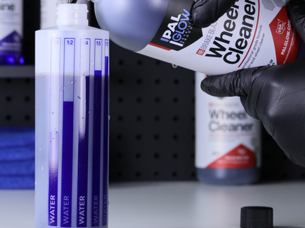 Brake Blaster non-acid wheel cleaner concentrated with dilution spray bottle