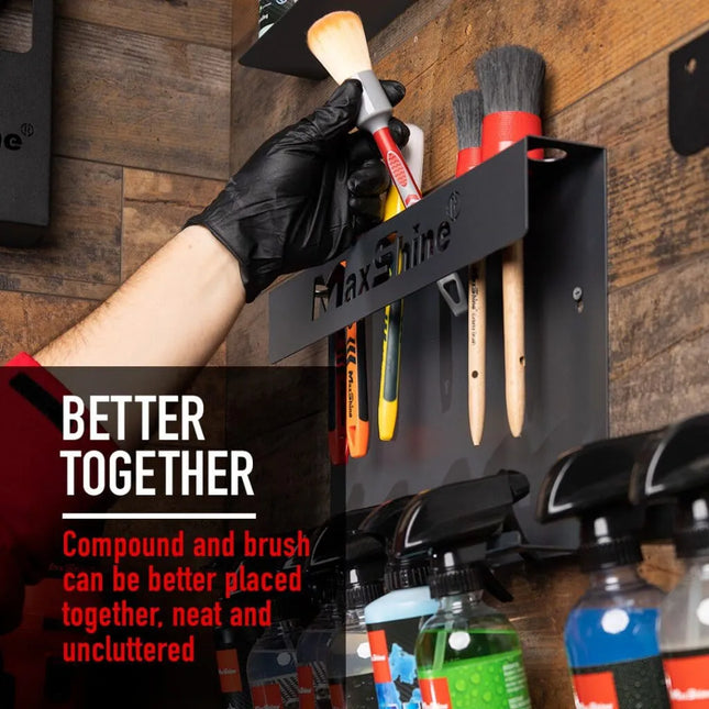 MAXSHINE BRUSH & BOTTLE HOLDER