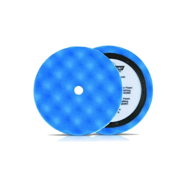 Buff & Shine 8" Blue Convoluted Face Foam Grip Pad #850WR