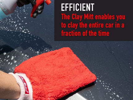 CLAY MITT RED DOUBLE SIDED WASH