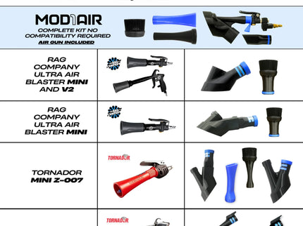DETAIL DEMON Air+Vac Oval Attachment for the Tornador Z-014