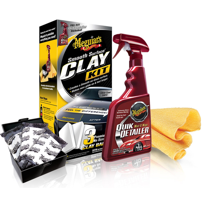 Meguiar's Quik Detailer Spray and Clay Kit (G10240)