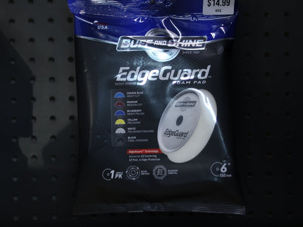 692EG - 6" White EdgeGuard™ Foam Pad - Polishing/Finishing