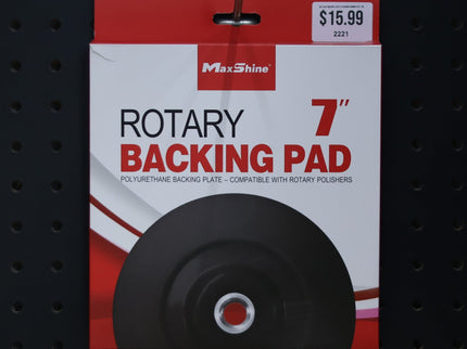 Max Shine Polisher Plates | Flat Rotary Backing Plate - 7in