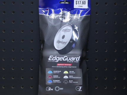 EdgeGuard Foam Pad, Black, Finishing, 5"/130mm 2 PACK #320EG
