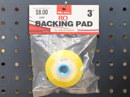 Maxshine 3" Rotary Polisher Backing Plate [Yellow]
