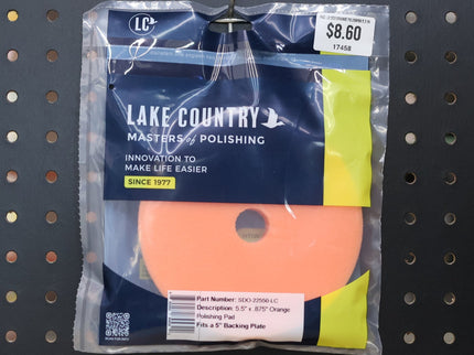 LAKE COUNTRY SDO ORANGE POLISHING 5.5 IN