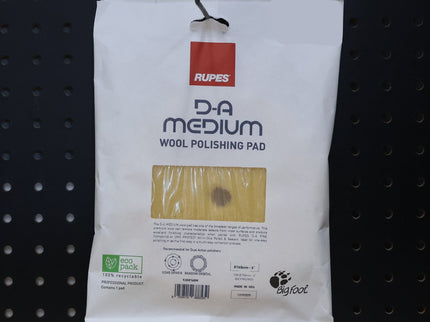 RUPES D-A Medium Wool Polishing Pad 9.NW160M - 6" Yellow