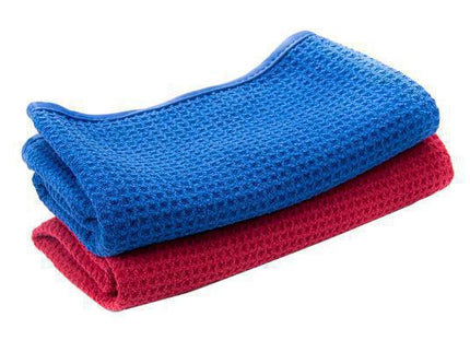 WAFFLE WEAVE GLASS TOWEL 16X24