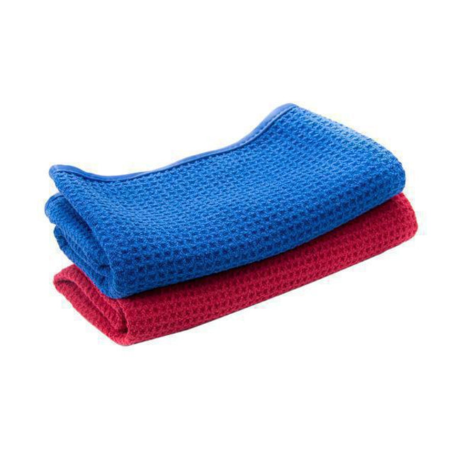 WAFFLE WEAVE GLASS TOWEL 16X24