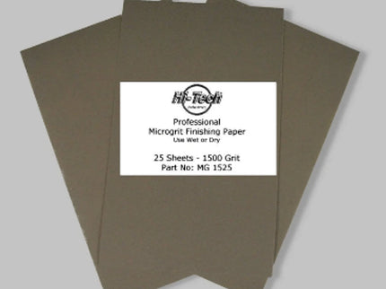 SANDPAPER, MICROGRIT (25 PK) 1500