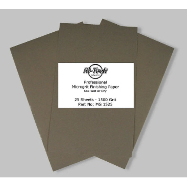 SANDPAPER, MICROGRIT (25 PK) 1500