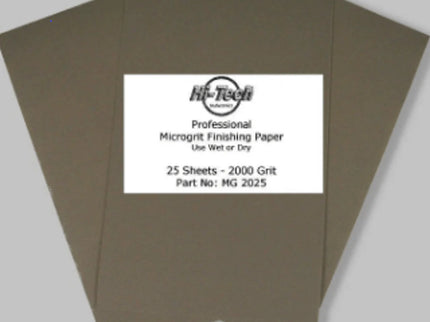 SANDPAPER, MICROGRIT (25 PK) 2000