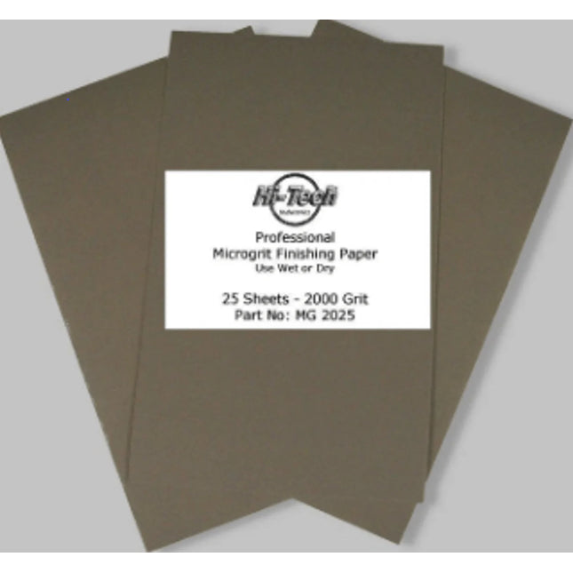 SANDPAPER, MICROGRIT (25 PK) 2000