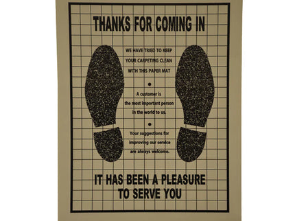 PAPER FLOOR MATS (POLY BACKED) 500