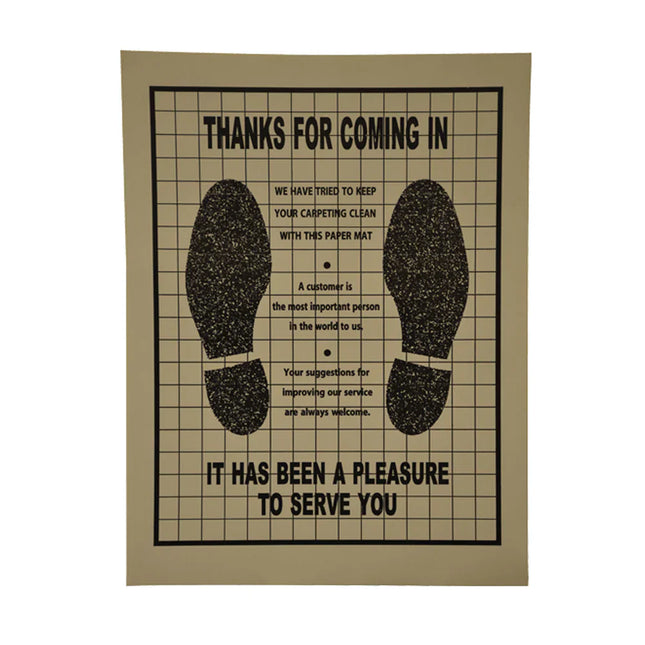 PAPER FLOOR MATS (POLY BACKED) 500