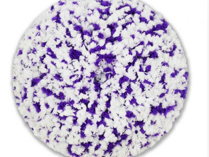 WHT/PURPLE MOFO MICROFIBER BUFF PAD- 6" X1.5"