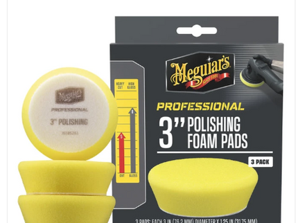 Meguiar's 3" Polishing Foam Pads 3 Pack (M3PFP3)