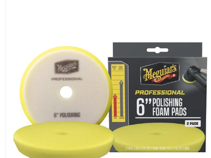 Meguiar's 6" Polishing Foam Pads 2 Pack (M6PFP2)
