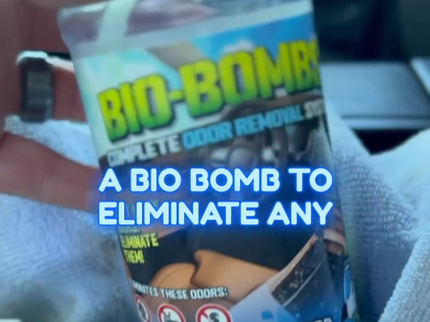 BIO BOMBS Car Odor Bomb (Vehicle Deodorization Kit)
