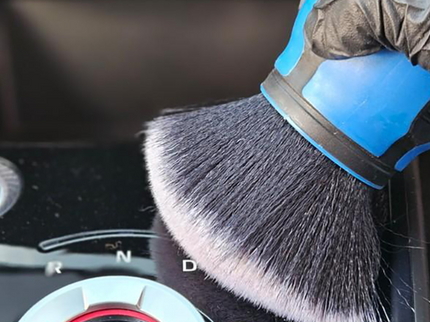 Premium Car Detailing Brush with Soft Bristles and Ball Handle