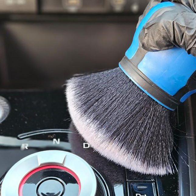 Premium Car Detailing Brush with Soft Bristles and Ball Handle
