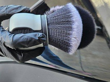 Premium Car Detailing Brush with Soft Bristles and Ball Handle